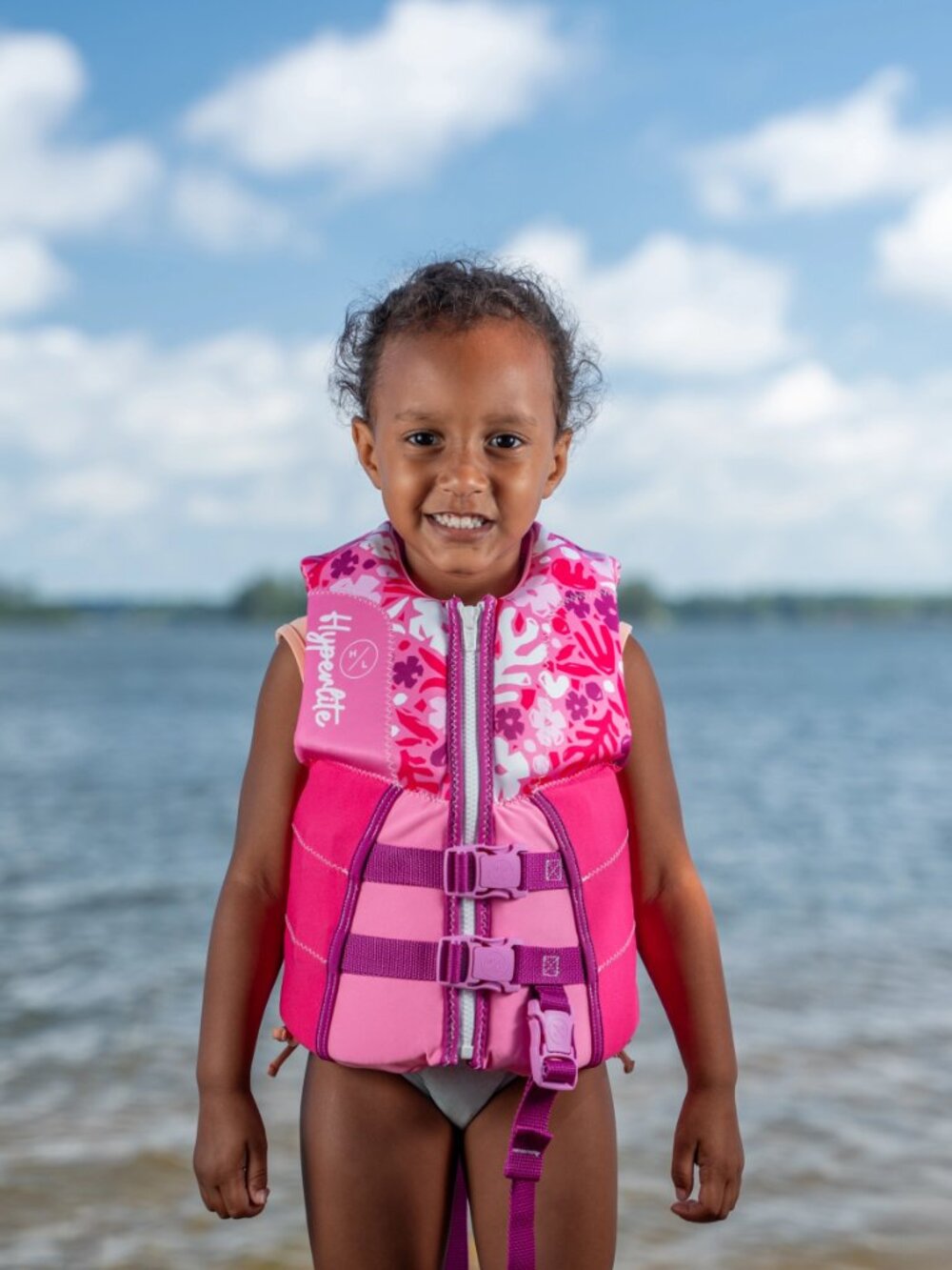 Hyperlite Child Life Vest Pink, 33 To 55 Lbs Zipper Closure USCG Approved. NWT